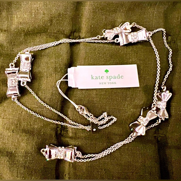NWT Kate Spade Silver Moon River Necklace - Picture 5 of 5